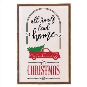 Handcrafted cedar wood wall plaque